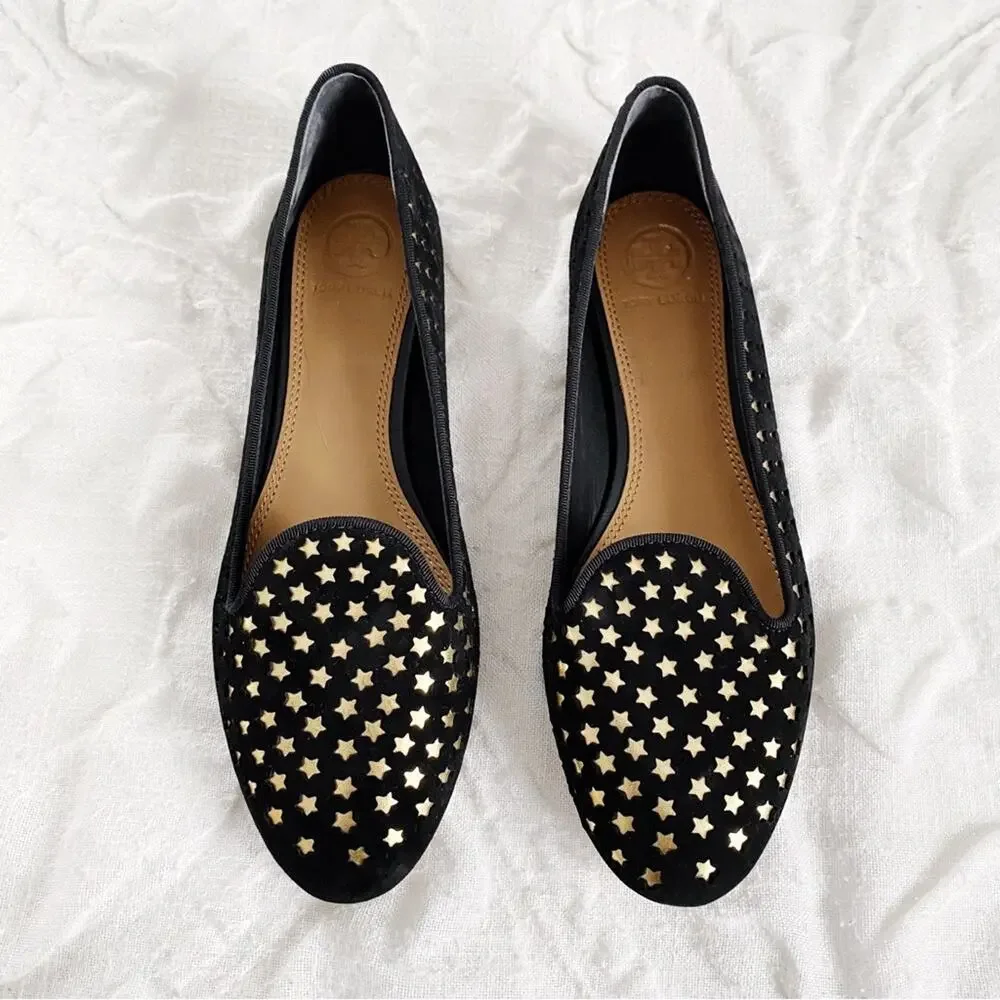 Tory Burch Olympia Star Genuine Calf Hair Loafer Size 6